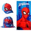 Marvel Spider-Man Set Composto da Cappellino da Baseball, Asciugamano e Zainetto con Coulisse, 3 Pezzi per Bambino, Regalo Estivo per Spiaggia, Piscina e Gite