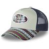 Von Dutch Berretto da uomo e donna, berretto Trucker Ethnik, regolabile, Verde/Blu/Rosso, Taglia Unica