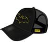 ARDITEX - Cappellino Batman nero con visiera curva, griglia posteriore, chiusura regolabile e ricamo frontale e laterale - 100% poliestere - Taglia unica 51-54 cm (5-9 anni)