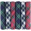 Warwick & Vance 6 Pack Uomo's Boxed 100% Cotone Tartan Fazzoletti