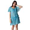 Lovable Beachwear, Caftano, Donna, Azzurro Stampa Animalier, L