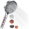 YEAUPE PRO - Filtro per soffione doccia ad alta pressione, 6 modalità Φ130 mm, filtro dell'acqua dura, addolcitore per rimuovere cloro, metalli pesanti, impurità, flusso potente, doccia elettrica