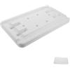 VILLCASE Seduta in Pe per Deambulatore e Sedia Bagno Bianca | Interassi 5, 12, 17 e 24cm, Uso Doccia e Toilette, Componente Portatile da Sostituzione