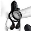 GQTYBZ Anello Vibrante per Lei e Lui Sex Toys,4 in 1 Doppio Anello per Pene da Uomo Sexytoysys Uomo Coppia 10Modalità Vibratore con Telecomando Stimolatore per Clitoride Cockring Vibratori Anelli Pene Uomini