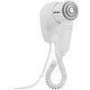 physa wellness & lifestyle Physa PURUS Asciugacapelli da Parete Fon per Hotel (1.200 W ECO, Temperatura dell'aria max. 70 °C, Velocità del getto d'aria 14 m/s, 2 livelli di aria e temperatura)