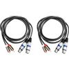 SODIAL 2X Audio Hi-Fi 2 Un Xlr 3 Pin Femmina Amplificatore Console d5176
