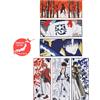 Bandai RARA Rurouni Kenshin Kuji 2024 Asciugamano Lungo Set Completo Di 6 Da GIAPPONE