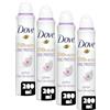 DOVE - Deodorante da donna Zinc Protect - Spray - 0% alcool - Profumo fiore di ciliegio - 72 ore di protezione anti-odore - 200 ml (Confezione da 4)
