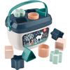 Fisher-Price - Blocchi Assortiti Cerbiatto Blu, Set di 10 Blocchi da Impilare e Identificare per Neonati dai 6 Mesi in su, Giocattolo per Bambini 6+ Mesi, HJP20 [Esclusivo Amazon]