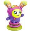 Fisher-Price, DJ Nina Salterina, Versione Tedesca, Giocattolo Musicale interattivo e didattico Com Musica, luci e Azione saltellante motorizzata, Giocattolo per Bambini, 9-36 Mesi, HRC49
