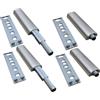 inferramenta Push Pull per Ante - Chiusura Magnetica a Pressione per Mobili in Alluminio - Pistone a Molla, Sistema di Apertura Facile e Silenzioso - Perfetto per Armadi e Cassetti (4)