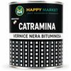 HM Vernice Bituminosa Nera Impermeabilizzante 0,75L | Antiruggine per Ferro Legno Cemento | Guaina Liquida Protettiva Alta Resistenza