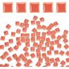 QUARKZMAN Piastrelle Mosaico per Artigianato 0.44 LB Quadrate Smaltate, 0.4x0.4 Pollici Ceramica Mosaico Pezzi Luminosi Corallo Forniture All'ingrosso per Immagine, Decorazione Regali