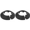 QUARKZMAN Rosone, 2 Pz 50 mm Adatto OD 1,9 Di Flangia Divisa Per Tubi, Collare Di Copertura Per Tubo Acqua Decorativo, Piastre Di Copertura In Plastica Pp Per Impianti Idraulici (Nero)