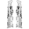 Gedotec Appendiabiti da cucina staffa regolabile per pensile a scomparsa per appendiabiti | Modello H2193 | Montaggio a parete in metallo da avvitare | Capacità di carico: 65 kg | 1 Paio