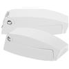 Generico Gancio per Porta del Compartimento Rv 2 Pezzi in Abs Bianco Design Pieghevole Nascosto e Facile Installazione per Accessori Camper e Nautici