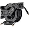 Wiltec Avvolgitubo per aria compressa 15 m, avvolgitubo automatico in acciaio, 20 bar, facile montaggio a muro, girevole a 180°