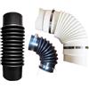 HSTWODE Tubo in gomma corrugata, vari diametri interni (20-315 mm), per pompe di drenaggio, condotti d'aria, canaline per cavi, compensatori (diametro interno, gomma nera, 1, diametro 32 mm, lunghezza 220 mm)