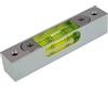 umei FERVV - Livella a bolla regolabile, in lega di alluminio, verde, magnetica, 120 x 22 x 25 mm, 135 g, 0,2 mm/m di precisione