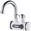 N'OVEEN Riscaldatore Istantaneo Acqua Calda, Scaldacqua con Display Digitale Temperatura LED, Rubinetto Acqua Elettrico 3600W | per Cucina, Bagno, Scaldabagno