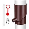 Generico Di Raccolta 'acqua Piovana - Set Di Raccolta Completo, Robusto Set Di Deviazione | Per Barili Antipioggia, 'acqua Di Grondaia, Irrigazione Del Giardino, Sto