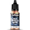 Vallejo Pintura True Metallic Metal Rame Antico 18 ml, Finitura Brillante per Mischiare e Degradare, Ideale per Pincel, Formula di Alta Qualità, Perfetta per Modellismo e Hobby.