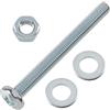 AERZETIX Kit fissaggio M8x80 mm / 10 viti metalliche / 10 dadi esagonali / 20 rondelle piatte