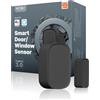 MOES Sensore Porta e Finestra Intelligente, Richiede Gateway ZigBee Tuya, Rilevatore Senza Fili per Sistema Allarme e Casa, compatibile con Smart Life/MOES/Tuya, 1 PEZZO