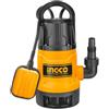 Ingco SPD7508 Pompa Immersione Elettropompa Sommersa Acque Scure Sporche Nere 750 W 8 Mt