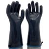 QKCQQTS Guanti da forno in silicone liquido, guanti resistenti al calore per uso alimentare con dita, per cucinare, cuocere al forno e grigliare (Black,M)