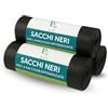 Virsus Sacchi Neri Grandi Resistenti 90x120 Sacchi Spazzatura condominiali, 120 Litri, 30 Sacchi