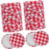 DEARMAMY Offerta Coperchi Bormioli 70mm in Ferro 40 Pezzi Design a Vite Integrale, Tenuta Ermetica per Barattoli di Conserve e Marmellate, Preserva Freschezza in Frigorifero