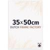 Dutch Frame Factory - Cornice 35x50 cm - Bianco Lucente - Cornice per foto in Plastica con vetro plastico Antiriflesso - Cornice portafoto 35x50 cm - Angers
