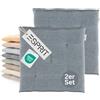 Esprit Home Esprit Set di 2 cuscini da sedia 40x40 cm Blu - Comodi cuscini per sedia per sala da pranzo e cucina - lavabili fino a 30°C - Oeko-Tex - Cuscino per seduta per mobili da giardino, cuscino per sedile