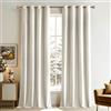 MIULEE Tende Velluto Bianco Avorio per Interni Tenda Moderne, Eleganti Tenda per Camera da Letto Salotto e Soggiorno, 2 Pezzi Tende Oscuranti Termiche per Interni Velluto Occhielli L 140 x A 260 CM