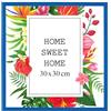 MG Design Cornice 30x30 cm - colore Blu, in legno, con vetro acrilico - da appendere in verticale o in orizzontale, senza sfondo, per foto, poster, puzzle