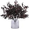 N&T NIETING Fiori artificiali, 12 Pezzi Gypsophila fiori artificiali, per fai da te matrimoni bouquet feste tavoli composizioni floreali e decorazioni per la casa e l'autunno (nero)