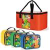 Rexmica 4 Pezzi Borsa Portaoggetti per Giocattoli, Blocchi da Costruzione | Organizzatore di Giocattoli per Blocchi Magnetici, Giocattolo, Puzzle, Giochi da Tavolo