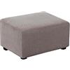 XGANGM Copri Pouf Elasticizzato Rettangolare Grande 80x60/90x60CM Copertura Ottomano Morbido Elasticizzata Fodera Pouf Panca Poggiapiedi Lavabile Copri Sgabello Poggiapiedi,#12,1large