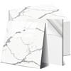 OJTOJT - Piastrelle autoadesive da parete, 44 pezzi, Peel and Stick Tiles 30 x 30 cm, impermeabile e antimacchia, per cucina, soggiorno (44, Bianco Avorio)