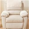 ILiemao Fodera per Poggiatesta Copri Braccioli Divano Pelle Copribraccioli per Poltrona Relax Rimovibili 1 Posto 2 3 Posti Natalizi Universali Copripoltrona Reclinabile(Beige,1 Seat 3pcs)