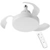 VOKOT Ventilatore da Soffitto con Luce LED 30W e Telecomando, Attacco E27 Universale, 3 Velocità, 3 Modalità di Luce Dimmerabile, Timer, Silenzioso, per Camera, Soggiorno e Uffici