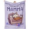 Apjielop Regalo Mamma, Idee Regalo Mamma Compleanno - Coperta Mamme 157*132cm | Regalo per la Mamma, Regalo Festa Della Mamà - Gatta Viola Coperta Flanella