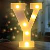 Fancysky Lettere LED da 22 cm, Lettere Luminose Led, Adatte per Proposte di Matrimonio, Festival, Feste e altri Eventi per Creare un'atmosfera Romantica e Accogliente (Y)