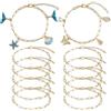 SUNNYCLUE 1 scatola Da 12 pezzi Braccialetti con Graffetta Catena In Oro 304 bracciali con Graffetta In Acciaio Inossidabile Dorato Catene di Estensione con CHISusura A Moschettone per La Creazione di