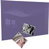 Colours-Manufaktur - Lavagna magnetica con magneti, 40 x 60 cm, 4 diverse misure e 18 (viola/lilla, 40 x 60 cm)