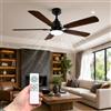 CLAR Ventilatore da Soffitto con Luce, Ventilatore a Soffitto con Luce, Ceiling Fan with Light and Remote Control, Ventilatori con Telecomando