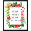 MG Design Cornice 40x50 cm - colore Nero, in legno, con vetro acrilico - da appendere in verticale o in orizzontale, senza sfondo, per foto, poster, puzzle
