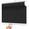 tow000ack Tenda a Rullo Oscuranti 100% Senza Fili,Avvolgibile per Finestre in Tessuto Termica Isolante Nero con Sistema a Molla,per Casa,Ufficio,Personalizzate,Larghezza x Altezza (100cm x 80cm)