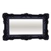 Lnxp Specchio barocco XXL da parete nero 96 x 57 cm antico barocco rococò decorazione da parete lusso look retrò nuovo 75SP